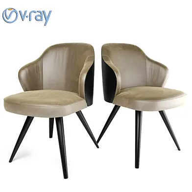 Minotti Leslie Dining Steel Swivel In Leather