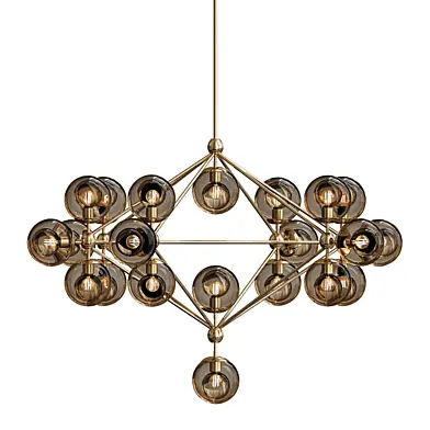 Modo chandelier 21 globes bronze smoke von Roll & Hill