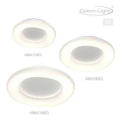 Люстра потолочная ODEON LIGHT 4064/40CL, 4064/80CL, 4064/108CL AURA