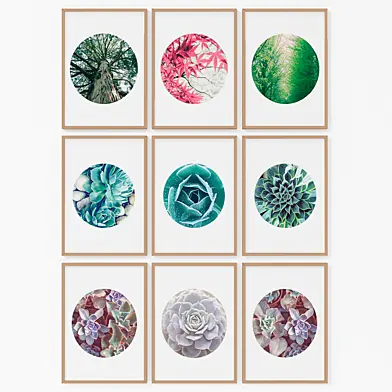 Set of 9 Flower