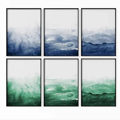 Set of 13 Watercolor