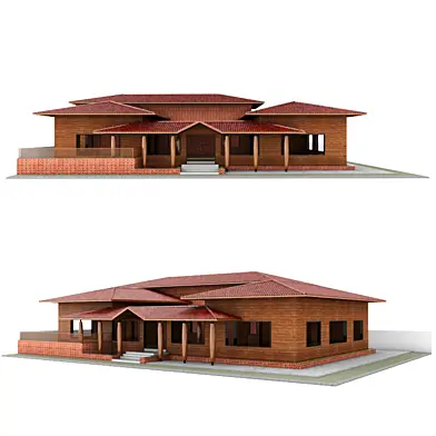 cafe wood and brick