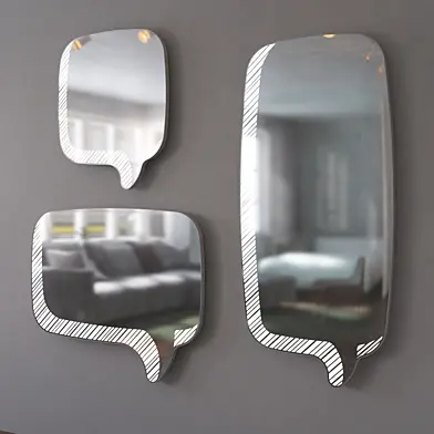 mirror MESSAGE led