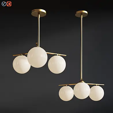 Sphere Stem 3 Light Chandelier Westelm