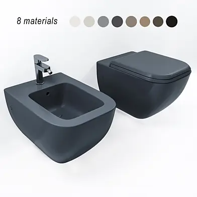 Ceramica Cielo Shui Comfort подвесной унитаз и биде