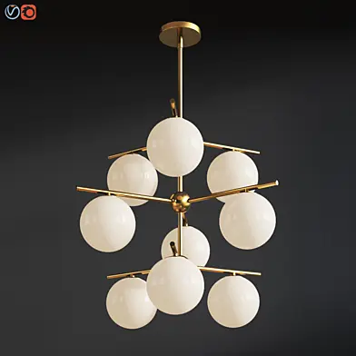 Sphere Stem 9 Light Chandelier Westelm