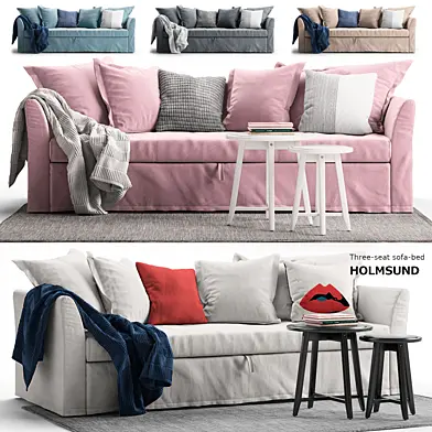 Three-seat sofa-bed HOLMSUND Ikea / ХОЛЬМСУНД Икеа