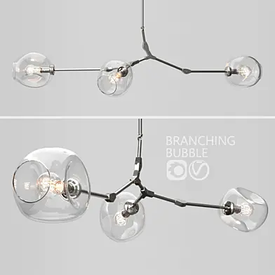Branching bubble 3 lamps