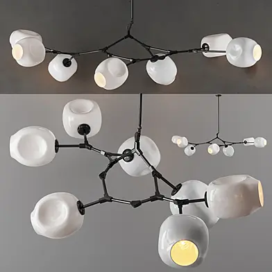 Люстра Сrumpled Bubble White Glass