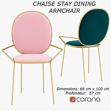 CHAISE STAY DINING ARMCHAIR and chair