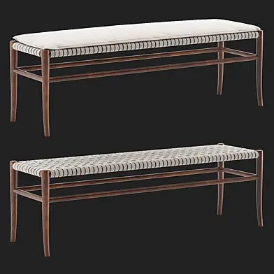 Vintage Folding Rope Bench