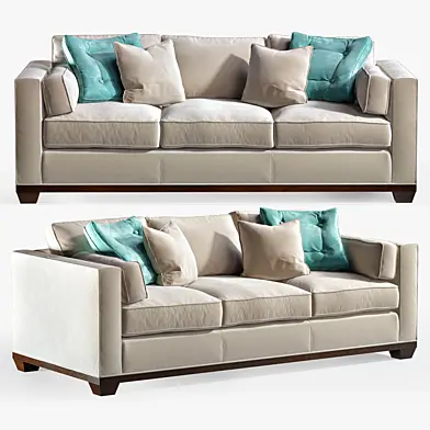 Reeded Base Sofa by BARBARA BARRY