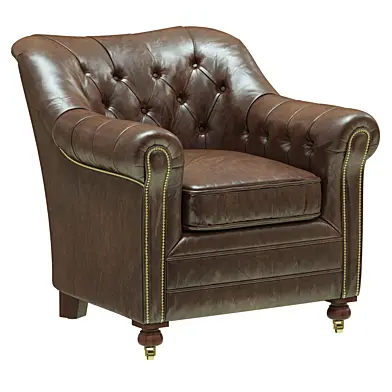 Restoration Hardware Sandringham Leather Club Chair