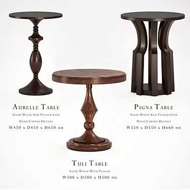 Box Living Aurelle, Tuli and Pigna Side Table