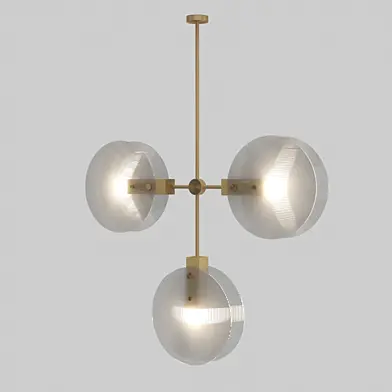 Ross Gardam NEBULAE chandelier gold 3