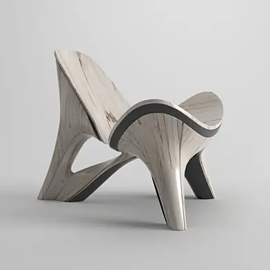 Hans J Wegner Chair CH07 Zaha Hadid Remake