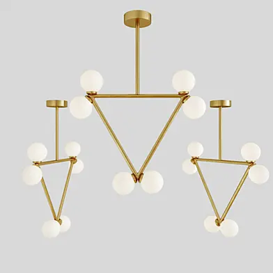 Chandelier areti triangle pendant 6