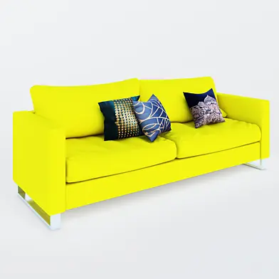 yellow bench