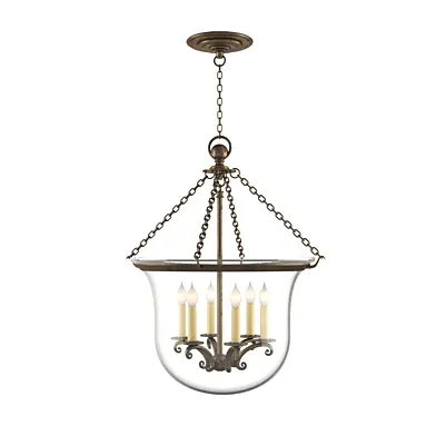 E. F. Chapman Country Antique-Burnished Brass Foyer Pendant Ceiling Light