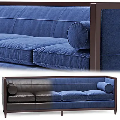 Baker Archetype Wood Banded Sofa No. 6370-98