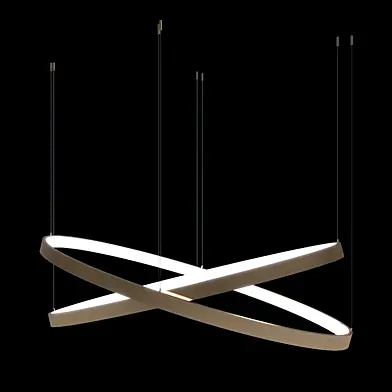 Gold Elips Chandelier