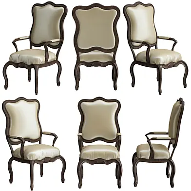 Massoud Madison Colorblock Bergere Chair