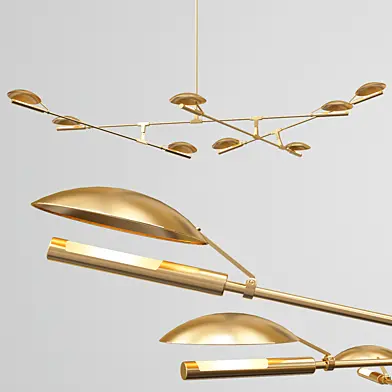 Branching Discs - Gold Chandelier_4