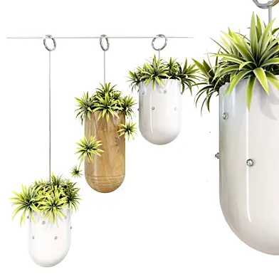 Decorative Hanging Metal Planter Set