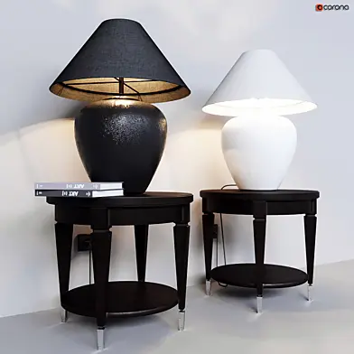 Лампа настольная Dantone Home Стоунхендж и Столик кофейный Рондо