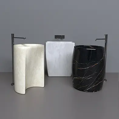 Lupi floor sink and faucet