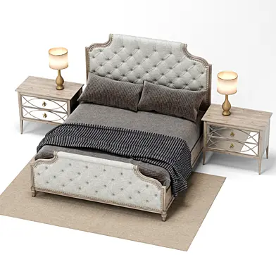 Bernhardt Marquesa buttoned bed