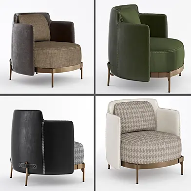 Minotti tape armchairs