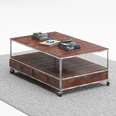 Coffee Table,Books & Carpet