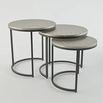 Three coffee tables