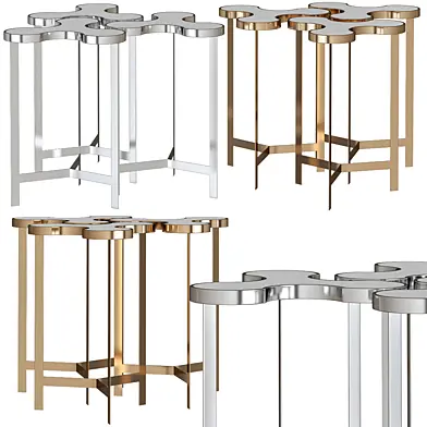 Jafar Interlocking Marble End Table