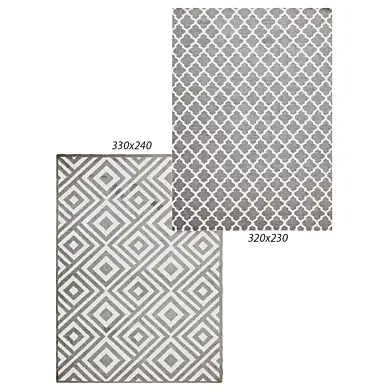 Temple and webster:Bazaar Grey Trellis Wool Flat Weave Rug, Matrix Indoor Outdoor Rug