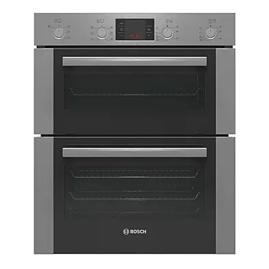 Двойной духовой шкаф Bosch Serie 4 HBN43B250B из шлифованной стали