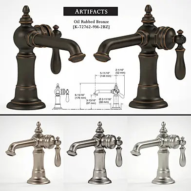 KOHLER Artifacts Bathroom Sink Faucets 2