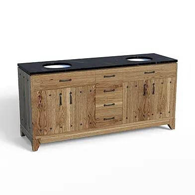 Moorland Double Vanity 72" x 22" x 33 5/8"
