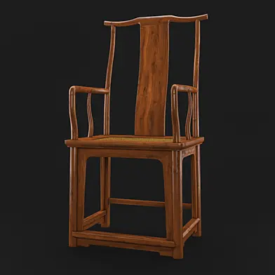 Late Ming Dynasty High Yoke Back Armchair