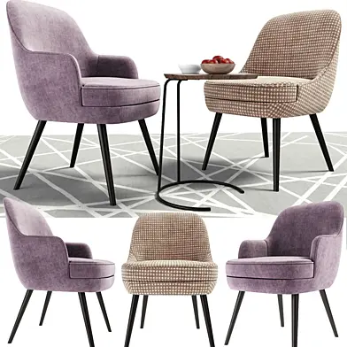 375 Walter Knoll Dining Chairs With coffee table