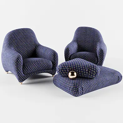 Maison Lacroix Armchair And Pouf