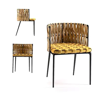 Chair with Armrest Cheerio Yellow