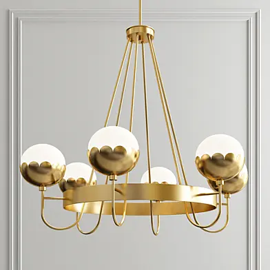 Arteriors Cleo Scalloped Chandelier