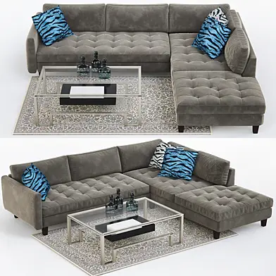 Piece Sectional Sofa  Vapor Collection  Z Gallerie