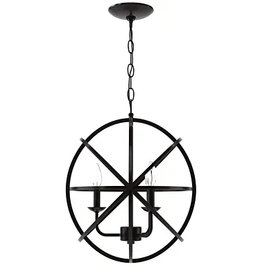 Bel Air Lighting 3-Light Rubbed Oil Bronze Pendant