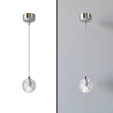 Bocci led crystal glass ball 1 designed by omer arbel in 2005