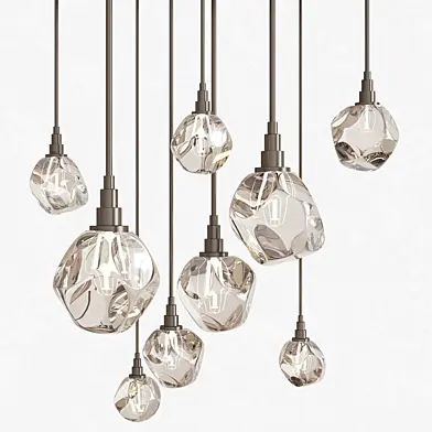 Gem Square LED Multi-Light Pendant by Hammerton