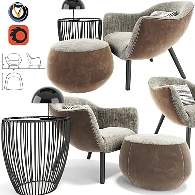 Poliform Mad Armchair Set