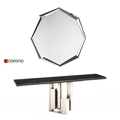 Cattelan Italia Consoles Skyline & Mirror Emerald